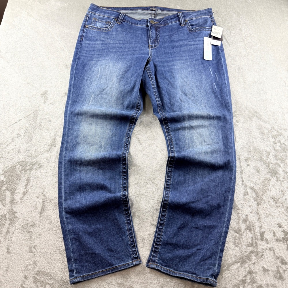 Kut From The Cloth Maribel Straight Leg Jean Indigo Women's 18W